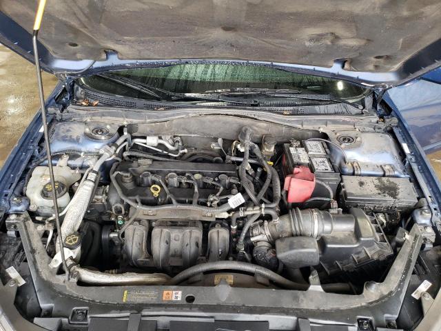 3FAHP0JA3AR312357 - 2010 FORD FUSION SEL BLUE photo 11