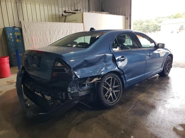 3FAHP0JA3AR312357 - 2010 FORD FUSION SEL BLUE photo 3
