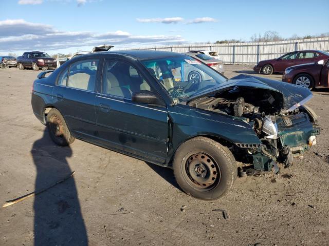 2HGES16591H580243 - 2001 HONDA CIVIC LX GREEN photo 4