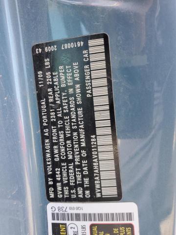 WVWBA7AH6AV011284 - 2010 VOLKSWAGEN EOS TURBO ლურჯი ფოტო 24