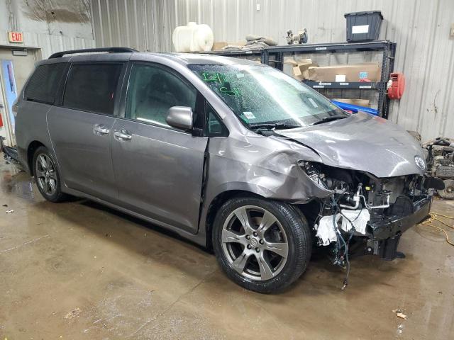 5TDXZ3DC1HS868298 - 2017 TOYOTA SIENNA SE GRAY photo 4