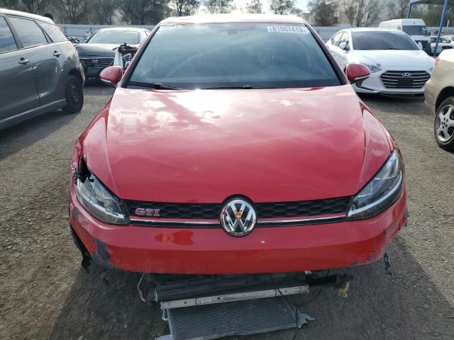 3VW6T7AU3KM009462 - 2019 VOLKSWAGEN GTI S RED photo 5