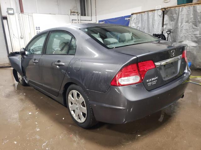 19XFA1F57BE030610 - 2011 HONDA CIVIC LX GRAY photo 2