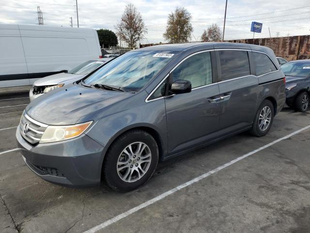 5FNRL5H60BB020841 - 2011 HONDA ODYSSEY EXL GRAY photo 1