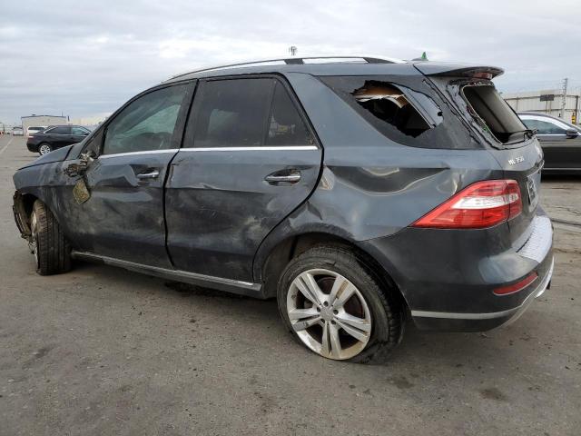 4JGDA5HB9FA455672 - 2015 MERCEDES-BENZ ML 350 4MATIC CHARCOAL photo 2