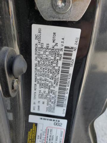 5TENX22N66Z193771 - 2006 TOYOTA TACOMA Қара фото 12