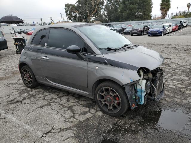 3C3CFFBR0CT500102 - 2012 FIAT 500 SPORT GRAY photo 4