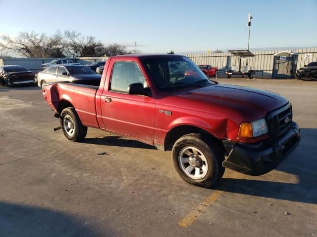 1FTYR10D94PA76640 - 2004 FORD RANGER RED photo 4