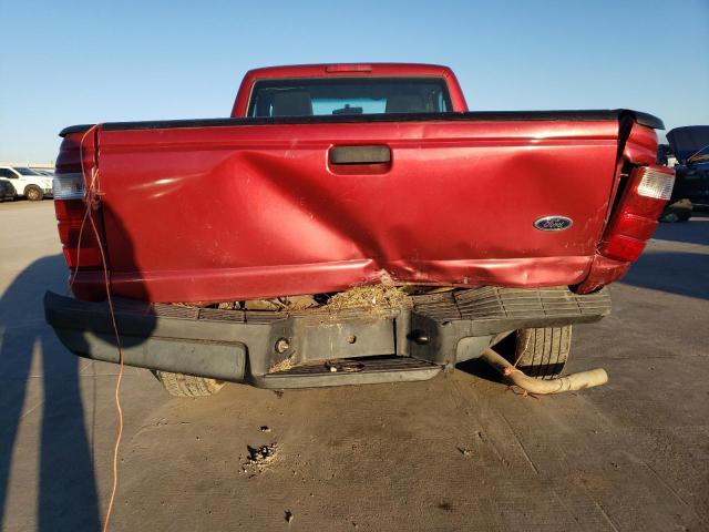 1FTYR10D94PA76640 - 2004 FORD RANGER RED photo 6