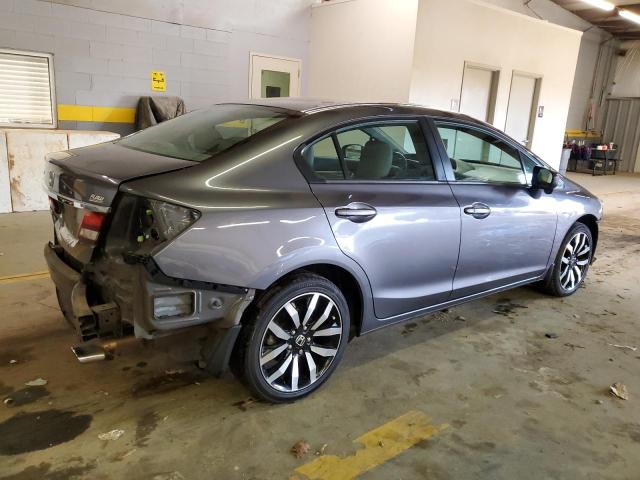 2HGFB2F96EH520875 - 2014 HONDA CIVIC EXL GRAY photo 3