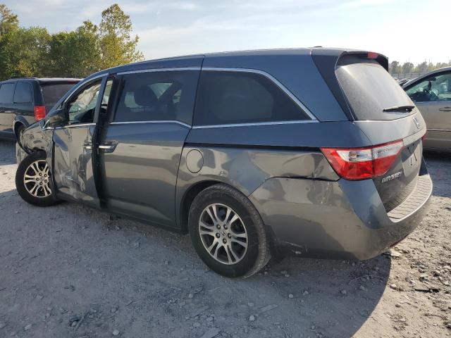 5FNRL5H65BB009592 - 2011 HONDA ODYSSEY EXL GRAY photo 2