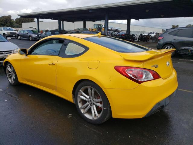 KMHHU6KH0AU004519 - 2010 HYUNDAI GENESIS CO 3.8L YELLOW photo 2