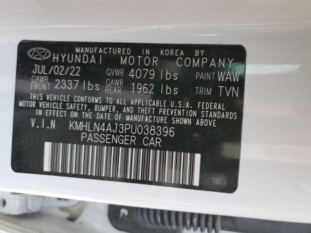 KMHLN4AJ3PU038396 - 2023 HYUNDAI ELANTRA LIMITED WHITE photo 12