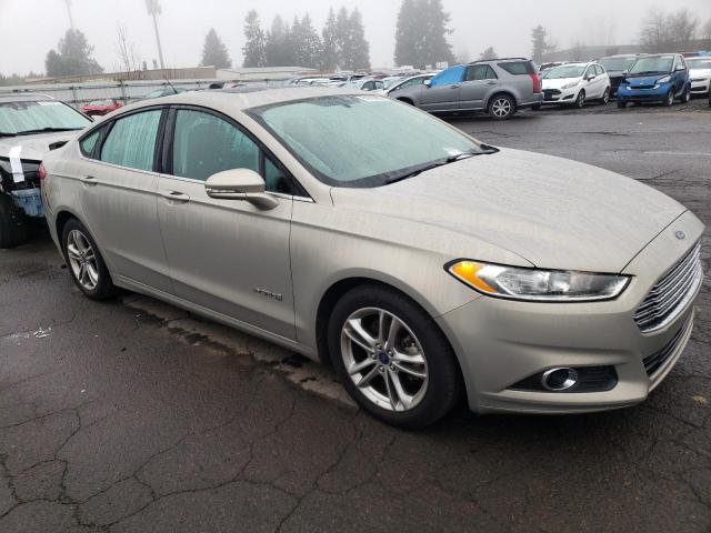 3FA6P0LU1FR246073 - 2015 FORD FUSION SE HYBRID GOLD photo 4