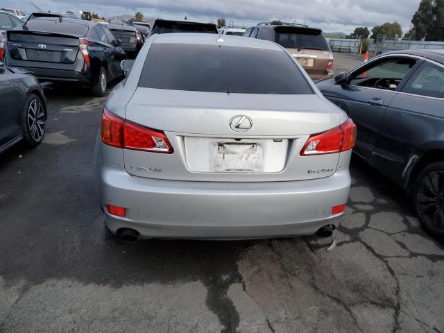 JTHBK262692087538 - 2009 LEXUS IS 250 SILVER photo 6