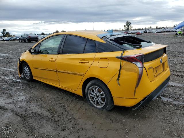 JTDKARFU2G3521590 - 2016 TOYOTA PRIUS YELLOW photo 2