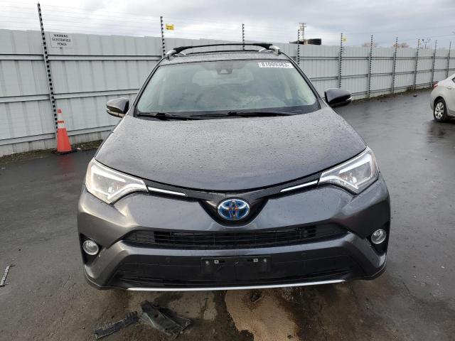 JTMDJREV4GD011450 - 2016 TOYOTA RAV4 HV LIMITED GRAY photo 5