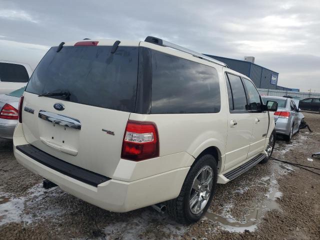 1FMFK20567LA99293 - 2007 FORD EXPEDITION EL LIMITED WHITE photo 3