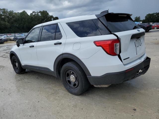 1FM5K8AB7MGA19376 - 2021 FORD EXPLORER POLICE INTERCEPTOR Blanc photo 2
