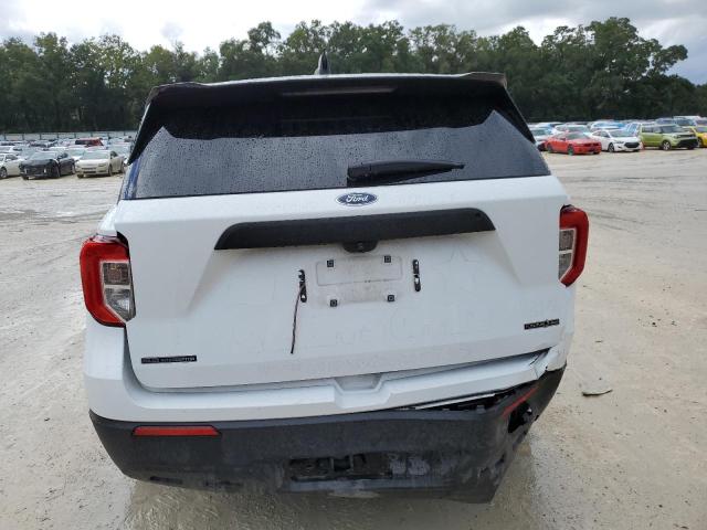 1FM5K8AB7MGA19376 - 2021 FORD EXPLORER POLICE INTERCEPTOR Blanc photo 6