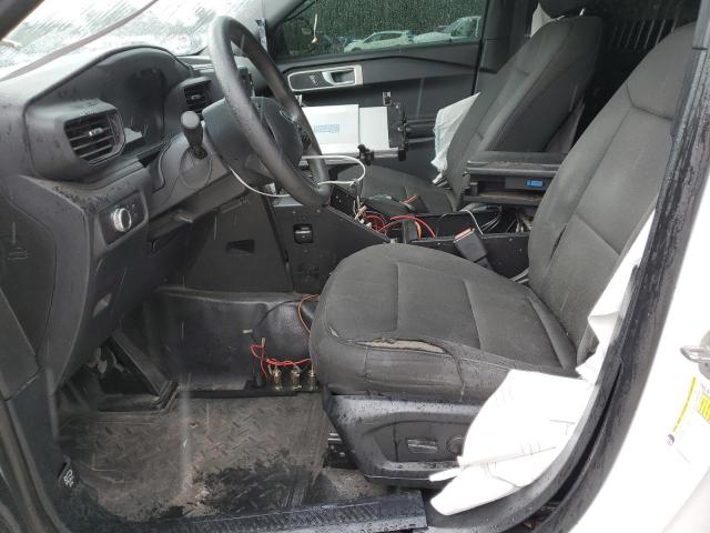 1FM5K8AB7MGA19376 - 2021 FORD EXPLORER POLICE INTERCEPTOR Blanc photo 7
