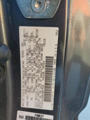 5TFNX4CN6BX007898 - 2011 TOYOTA TACOMA TWO TONE photo 12