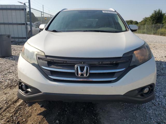 5J6RM4H74CL039563 - 2012 HONDA CR-V EXL WHITE photo 5