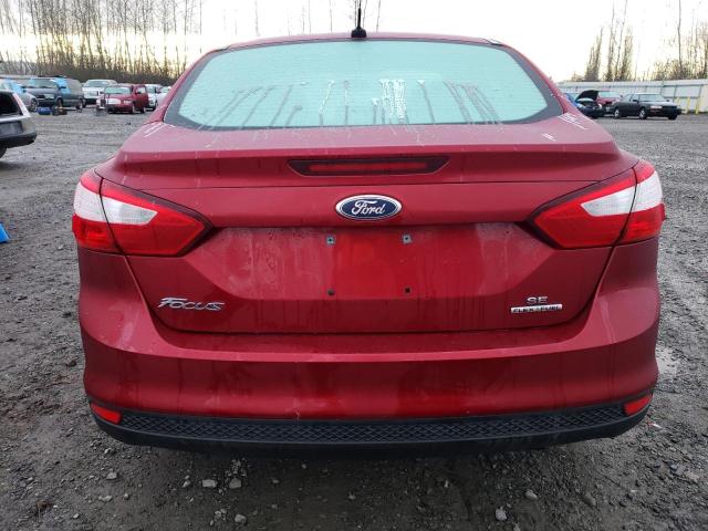 1FADP3F24EL284736 - 2014 FORD FOCUS SE RED photo 6