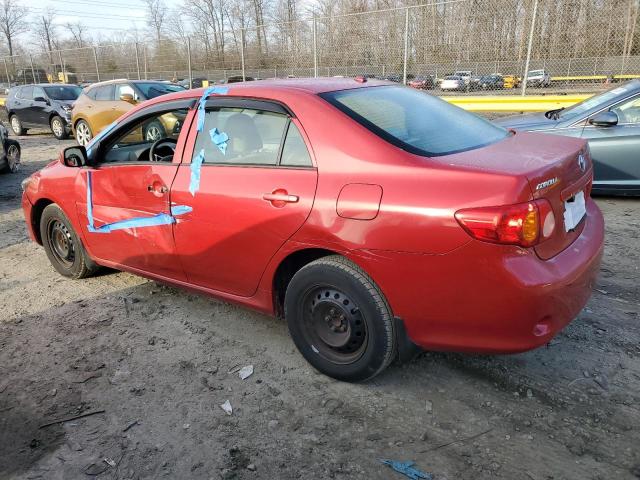 2T1BU4EEXAC531190 - 2010 TOYOTA COROLLA BASE RED photo 2