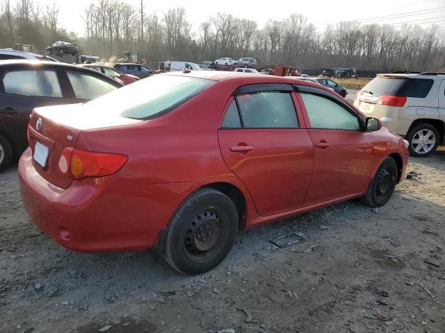 2T1BU4EEXAC531190 - 2010 TOYOTA COROLLA BASE RED photo 3