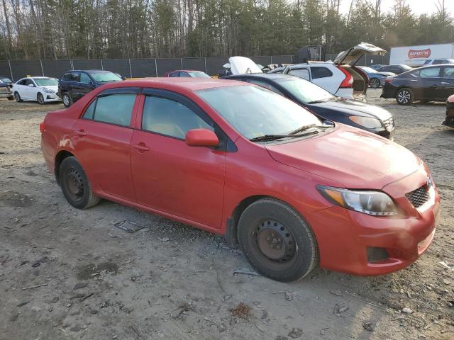 2T1BU4EEXAC531190 - 2010 TOYOTA COROLLA BASE RED photo 4