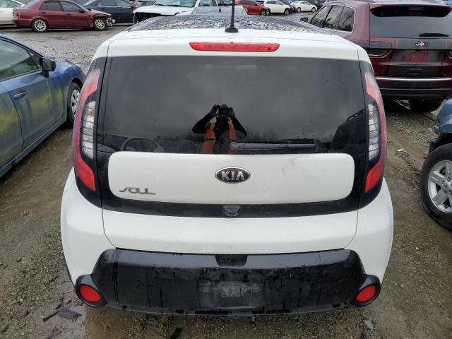 KNDJP3A57G7364378 - 2016 KIA SOUL + WHITE photo 6