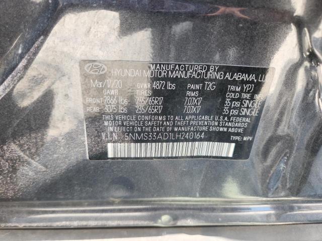 5NMS33AD1LH240164 - 2020 HYUNDAI SANTA FE SEL 灰色 照片 13