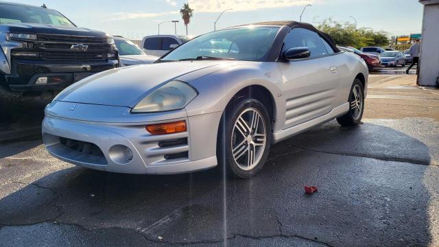 4A3AE75H03E196832 - 2003 MITSUBISHI ECLIPSE SPYDER GTS SILVER photo 2