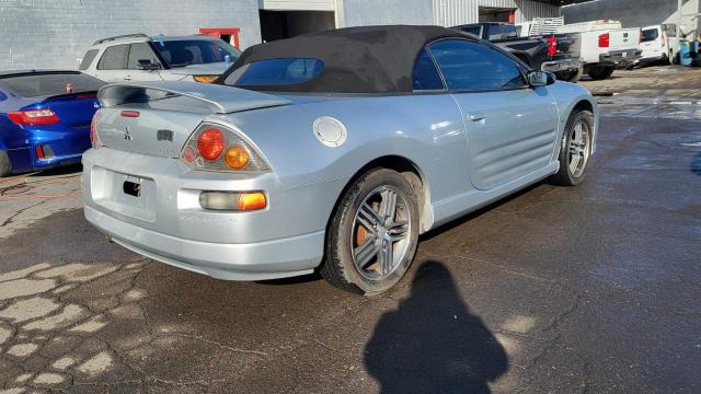 4A3AE75H03E196832 - 2003 MITSUBISHI ECLIPSE SPYDER GTS SILVER photo 4