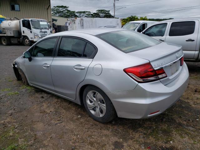 2HGFB2F50DH520429 - 2013 HONDA CIVIC LX SILVER photo 2