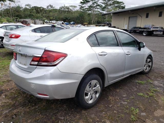 2HGFB2F50DH520429 - 2013 HONDA CIVIC LX SILVER photo 3