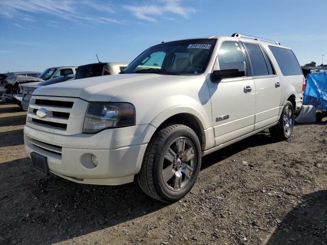 1FMFK19598LA35165 - 2008 FORD EXPEDITION EL LIMITED WHITE photo 1