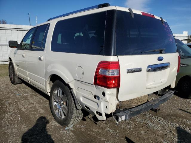 1FMFK19598LA35165 - 2008 FORD EXPEDITION EL LIMITED WHITE photo 2