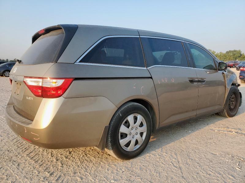 5FNRL5H26DB026630 - 2013 HONDA ODYSSEY LX TAN photo 3