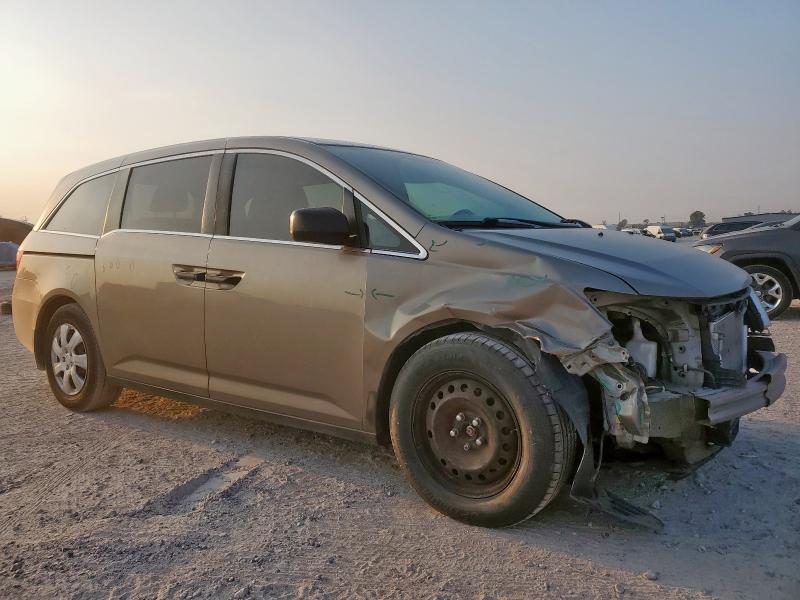 5FNRL5H26DB026630 - 2013 HONDA ODYSSEY LX TAN photo 4