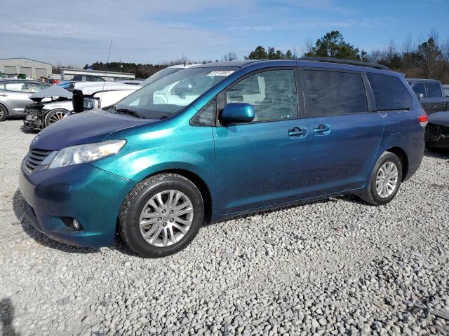 5TDYK3DC7DS337822 - 2013 TOYOTA SIENNA XLE BLUE photo 1