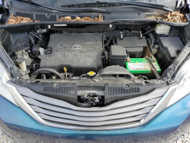 5TDYK3DC7DS337822 - 2013 TOYOTA SIENNA XLE BLUE photo 12