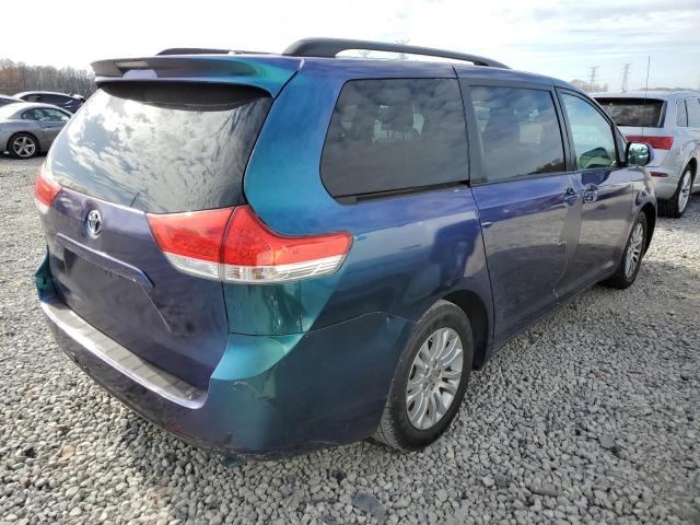 5TDYK3DC7DS337822 - 2013 TOYOTA SIENNA XLE BLUE photo 3