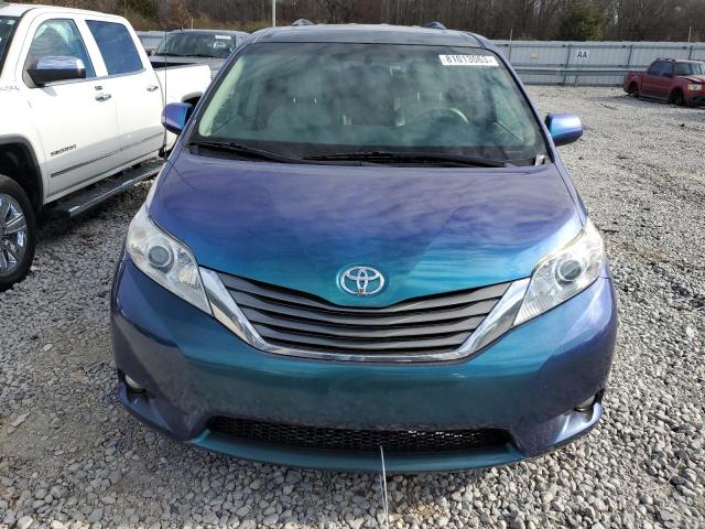 5TDYK3DC7DS337822 - 2013 TOYOTA SIENNA XLE BLUE photo 5