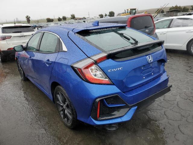 SHHFK7H62MU415140 - 2021 HONDA CIVIC EX BLUE photo 2