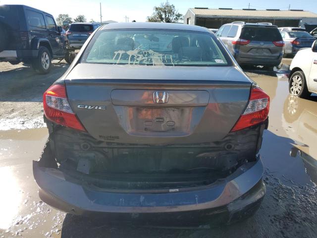 19XFB2F57CE076345 - 2012 HONDA CIVIC LX GRAY photo 6