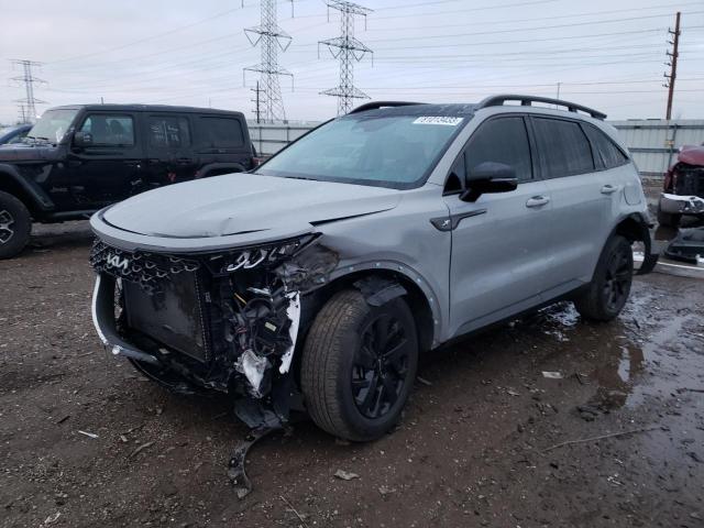 5XYRLDLC0NG092191 - 2022 KIA SORENTO S GRAY photo 1