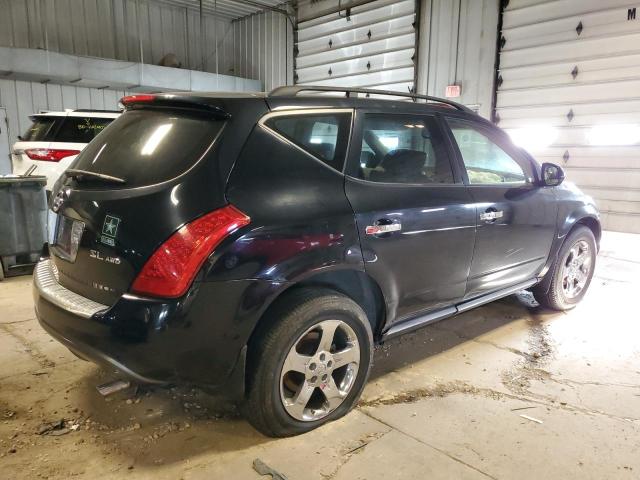 JN8AZ08W56W502905 - 2006 NISSAN MURANO SL BLACK photo 3