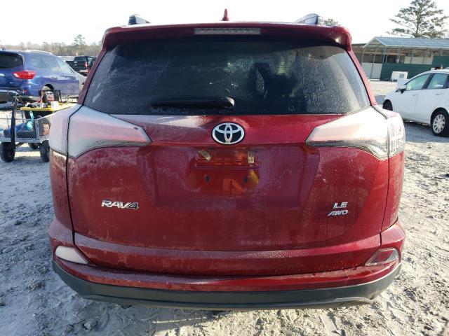 2T3BFREV8JW852058 - 2018 TOYOTA RAV4 LE BURGUNDY photo 6